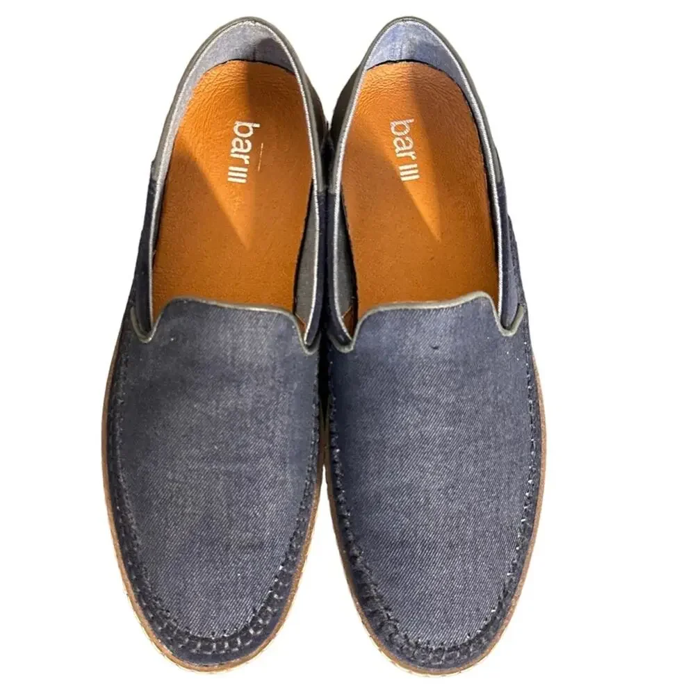 Bar III Finch Men's Espadrillas Navy Sz 8